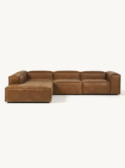 Sofa Rinconera Modular Grande De Cuero Reciclado Lennon