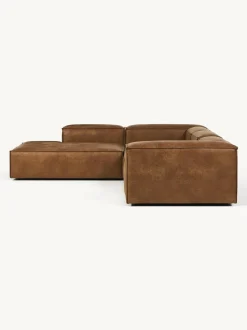 Sofa Rinconera Modular Grande De Cuero Reciclado Lennon