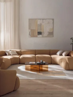 Sofa Rinconera Modular Grande En Tejido Boucle Sofia
