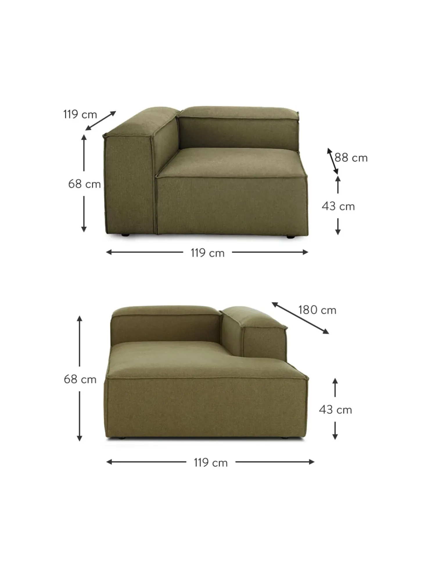 Sofa Rinconera Modular Lennon