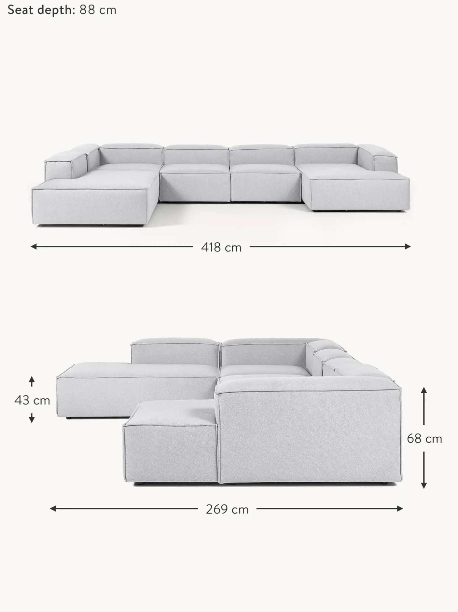 Sofa Rinconera Modular Lennon