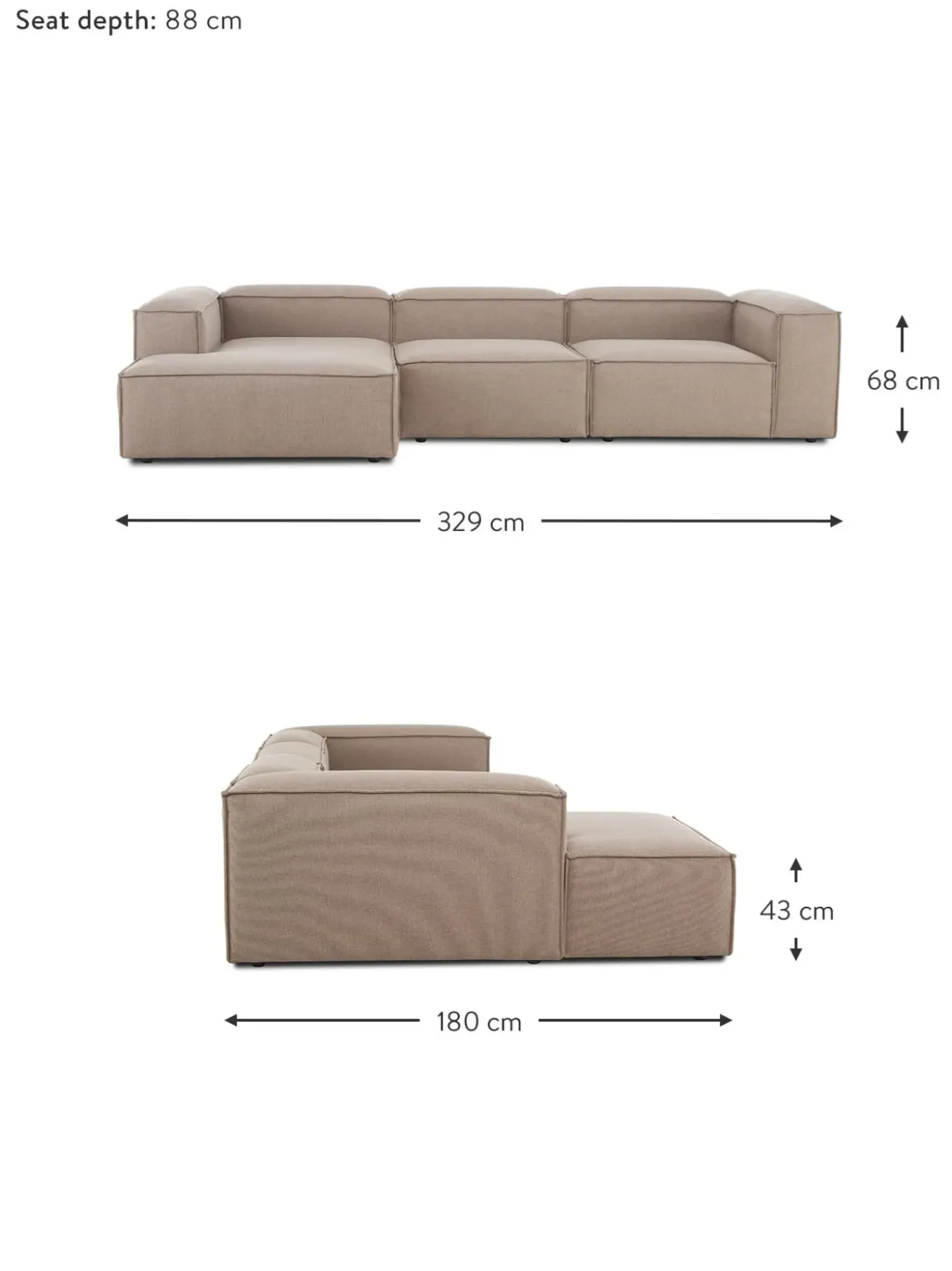 Sofa Rinconera Modular Lennon