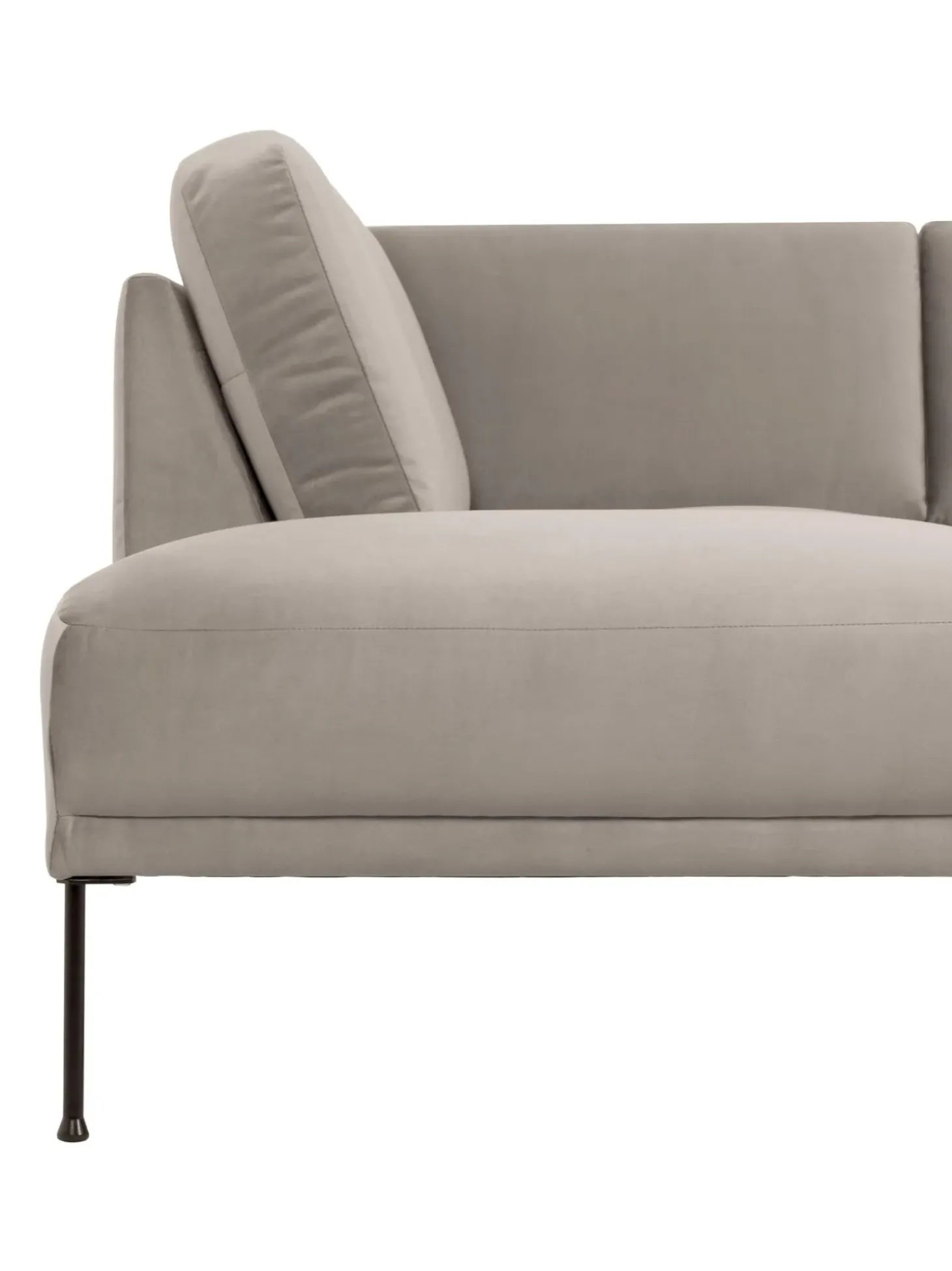 Sofa Rinconero De Terciopelo Fluente