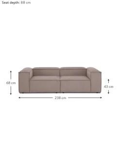 Sofa Rinconero Modular De Pana Lennon (3 Plazas)