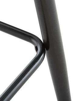 Taburete Alto Con Respaldo De Terciopelo Amy