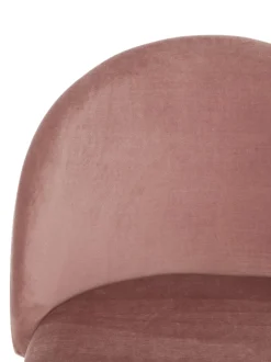 Taburete Alto Con Respaldo De Terciopelo Amy