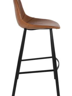 Taburete Alto De Cuero Sintetico Franky