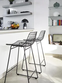 Taburete Alto De Metal Wire