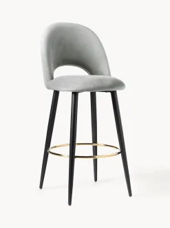 Taburete Alto De Terciopelo Rachel