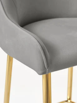 Taburete Alto De Terciopelo Ava