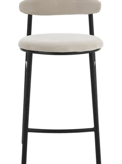 Taburete Alto De Terciopelo Doggi