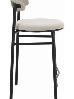 Taburete Alto De Terciopelo Doggi