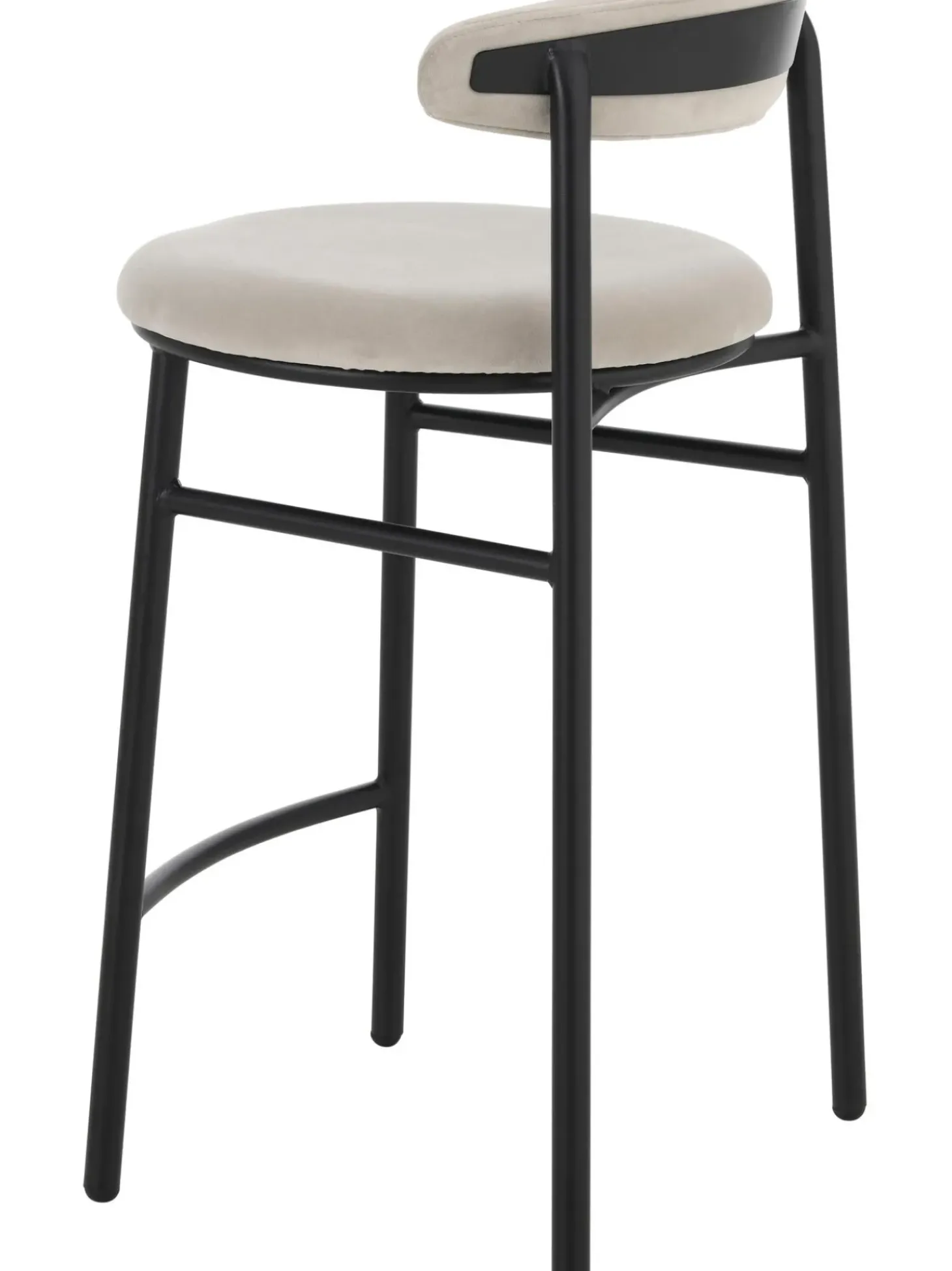 Taburete Alto De Terciopelo Doggi