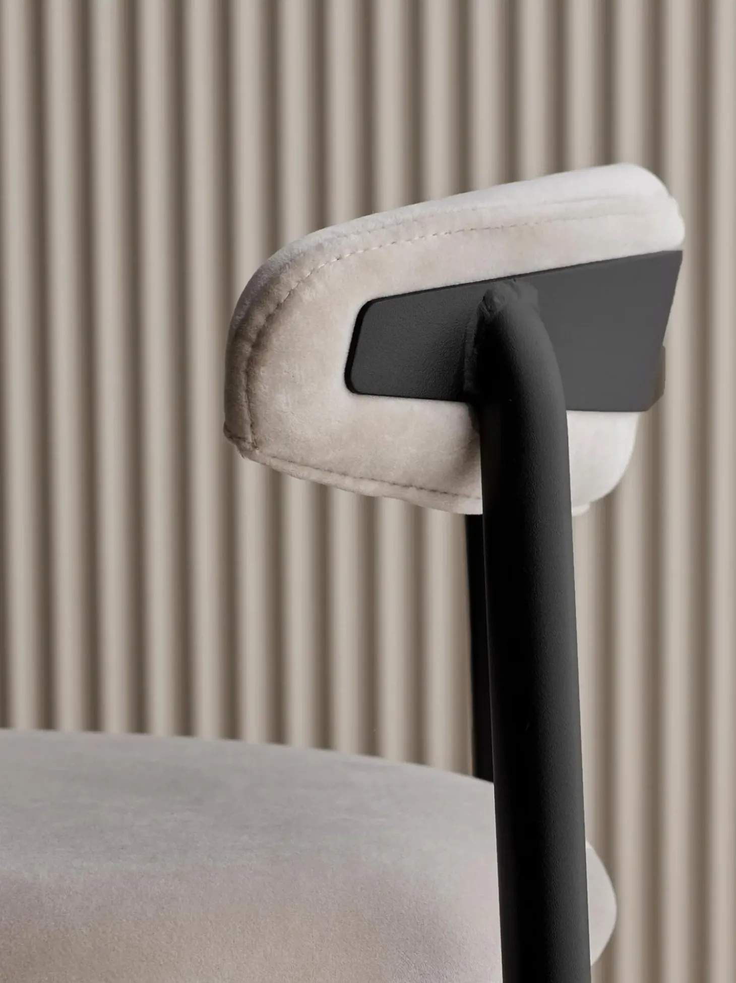 Taburete Alto De Terciopelo Doggi