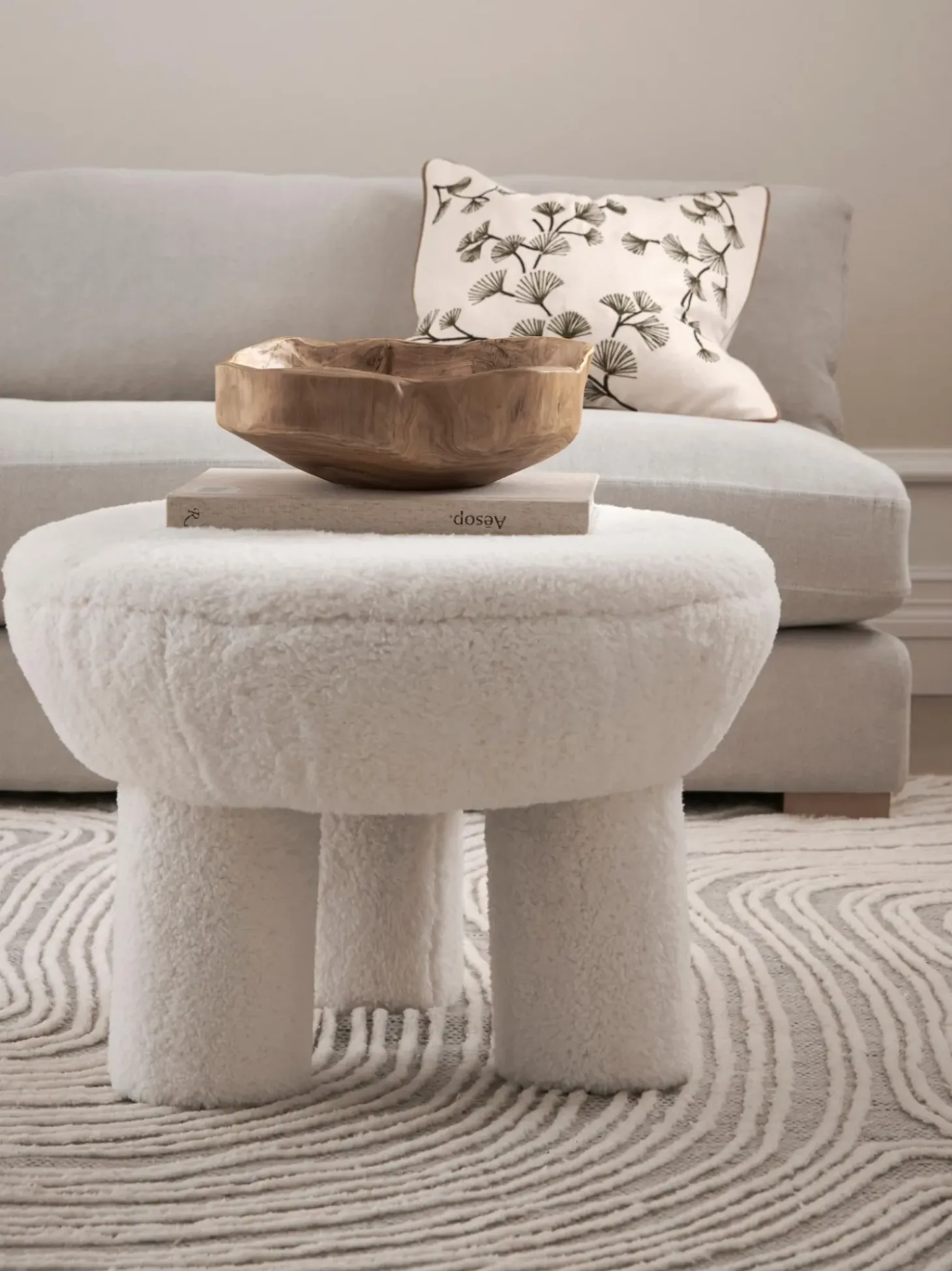 Taburete De Borreguillo Bigfant