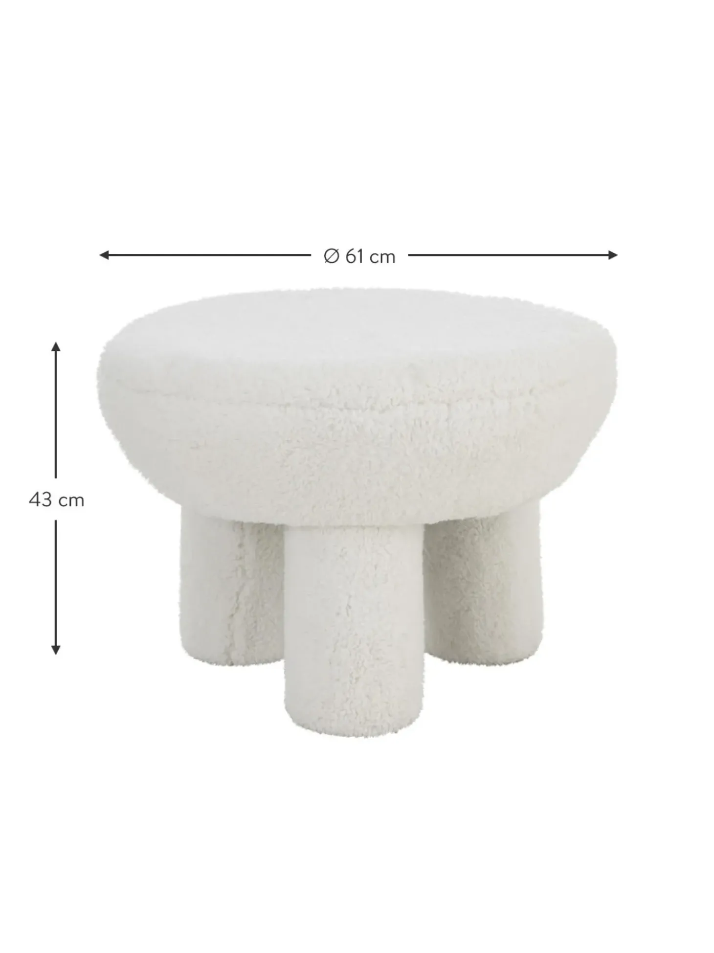 Taburete De Borreguillo Bigfant