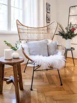 Taburete De Madera De Acacia Dingklik