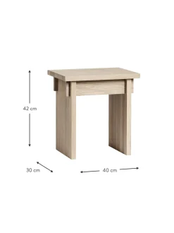 Taburete De Madera De Roble Japanese