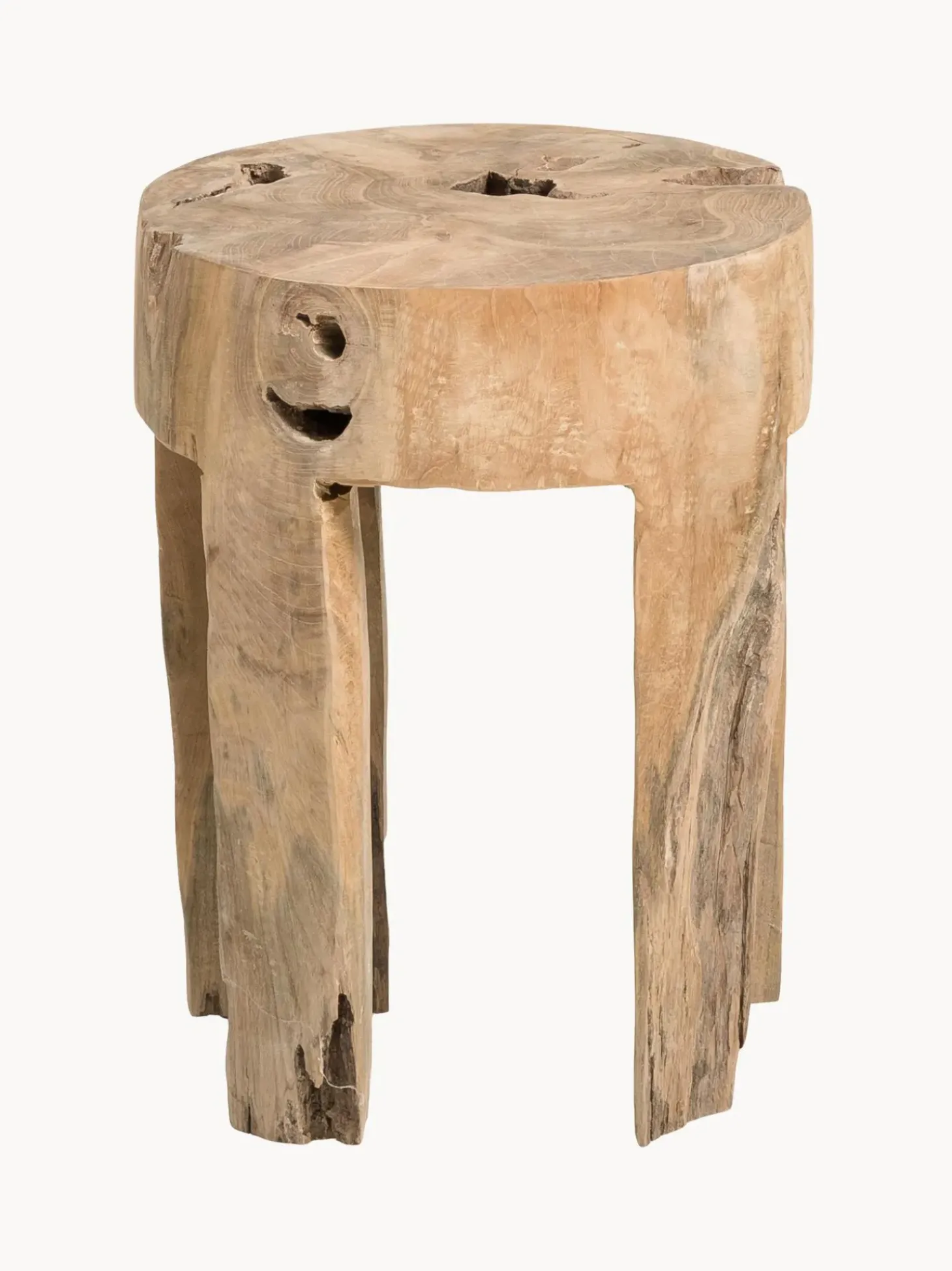 Taburete De Teca Java