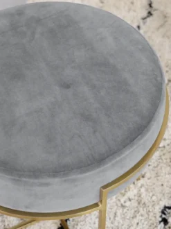 Taburete De Terciopelo Madeleine