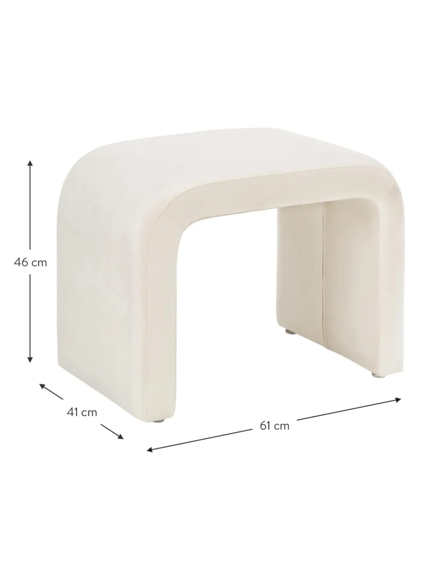 Taburete De Terciopelo Penelope