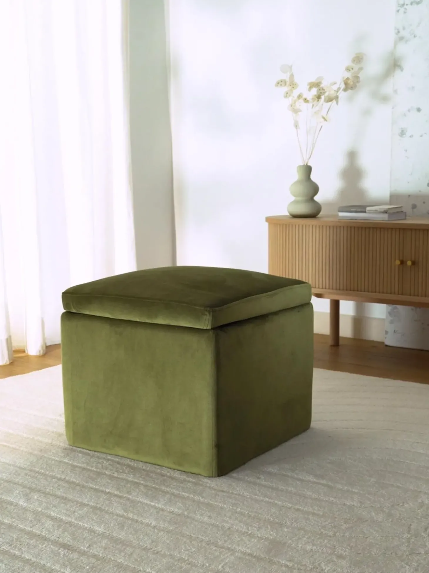 Taburete De Terciopelo Winou