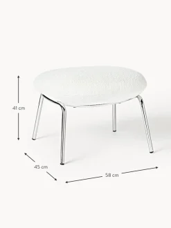 Taburete En Tejido Boucle Luan