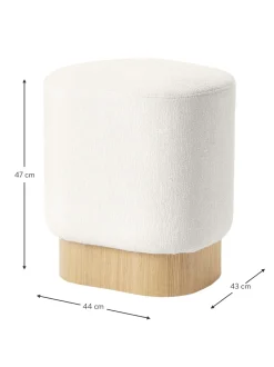 Taburete En Tejido Boucle Yves