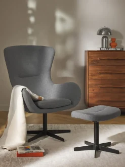 Taburete Giratorio Tapizado Wing