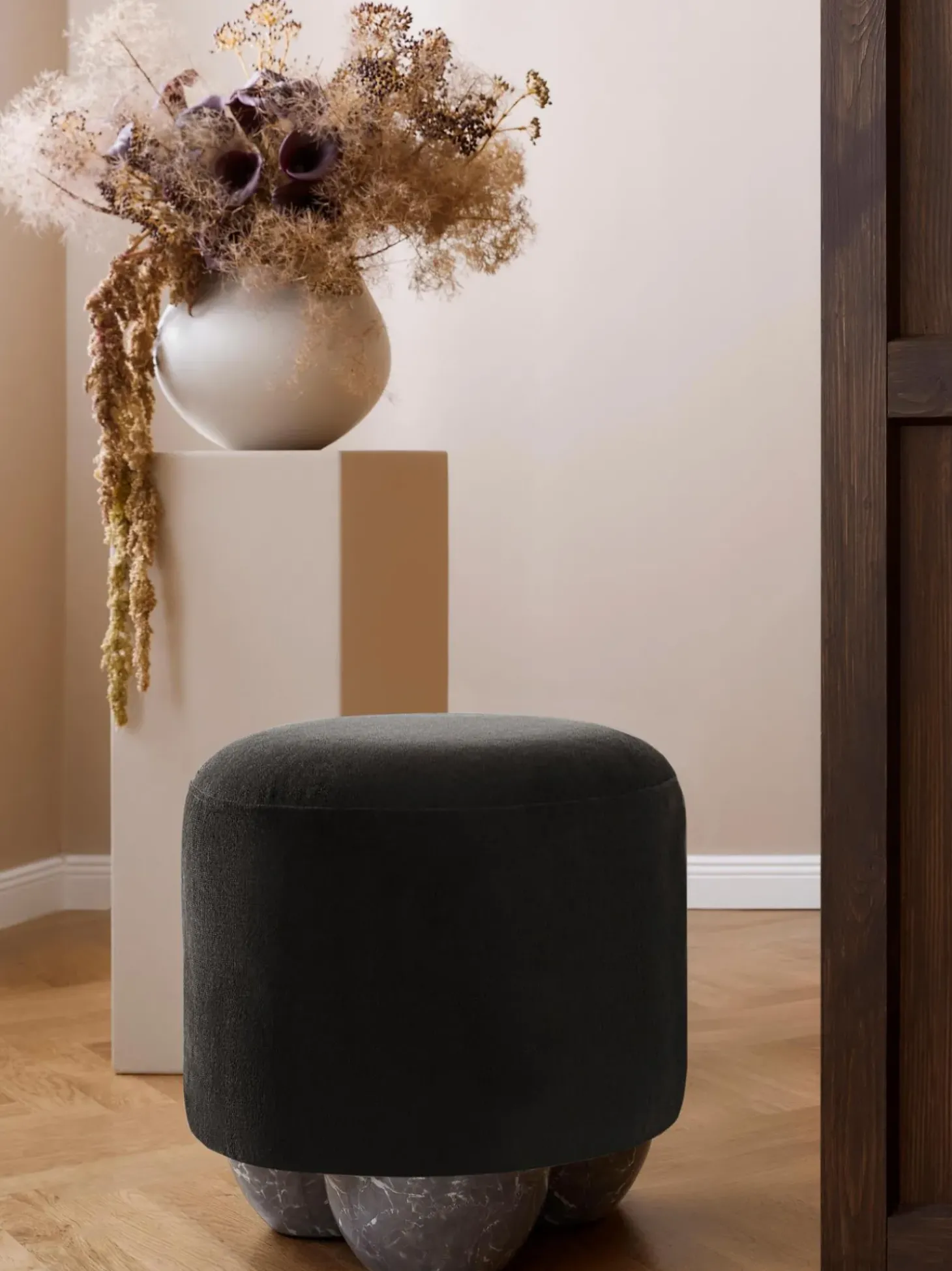 Taburete Tapizado Lino