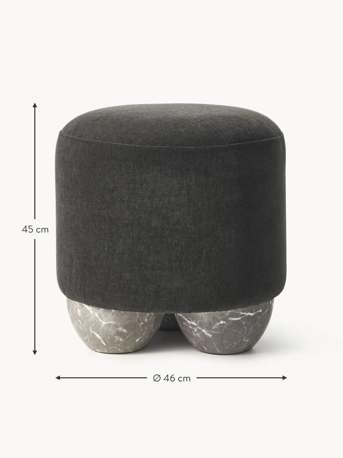 Taburete Tapizado Lino