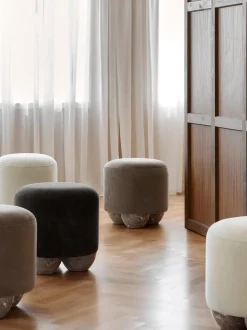 Taburete Tapizado Lino