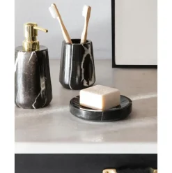 Vaso Cepillo De Dientes De Marmol Lux