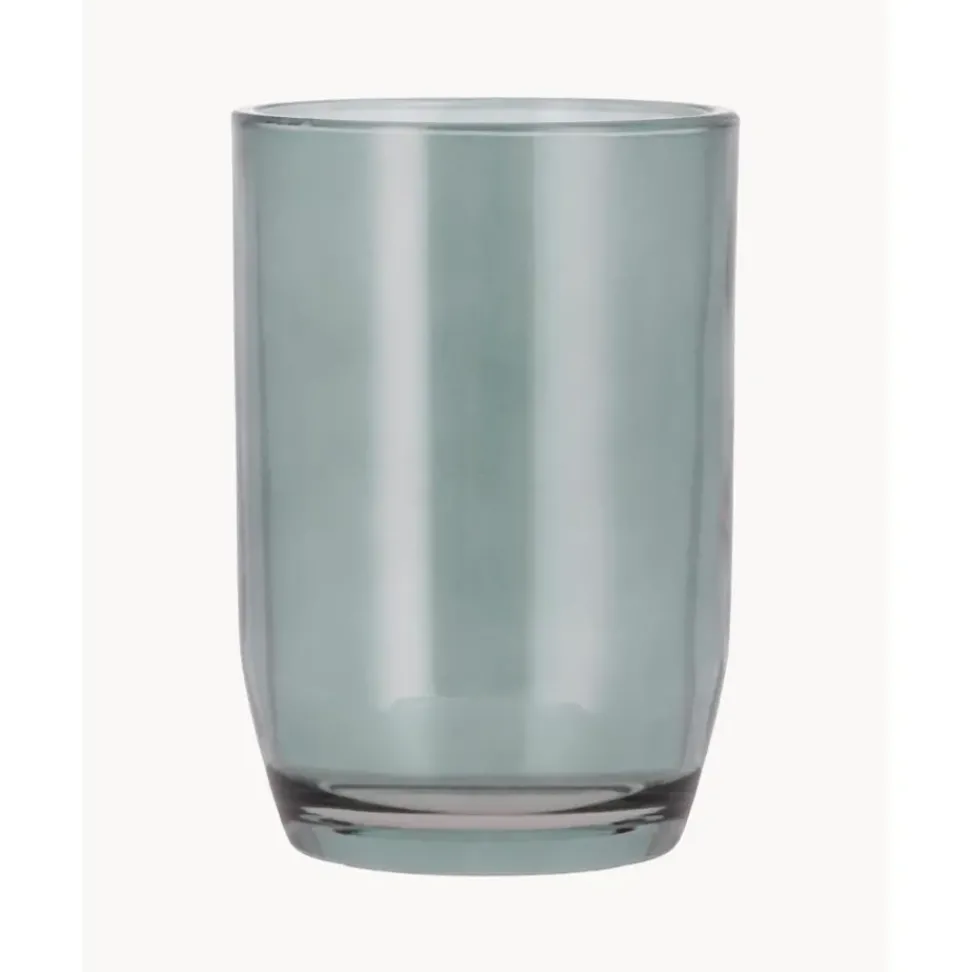 Vaso Cepillo De Dientes De Vidrio Vintage