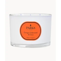 Vela Perfumada De Tres Mechas Vintage Aromatherapy (Naranja, Madera De Cedro Y Clavo)