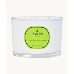 Vela Perfumada De Tres Mechas Vintage Aromatherapy (Lima, Albahaca Y Mandarina)