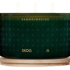 Vela Perfumada Tres Mechas Skog (Pino, Pinas, Savia De Abedul)