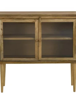 Vitrina De Vidrio Y Madera De Haya Betty