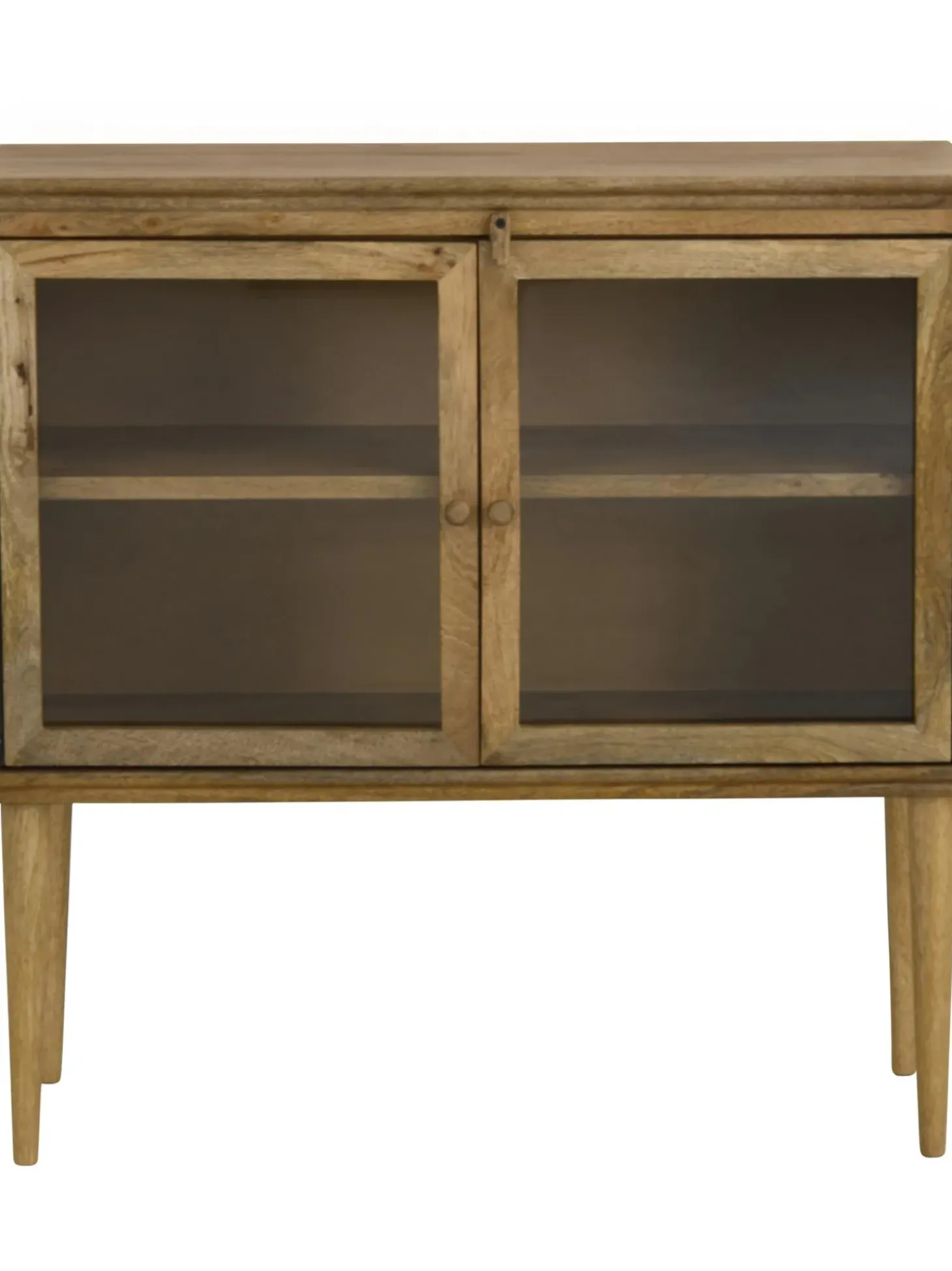 Vitrina De Vidrio Y Madera De Haya Betty