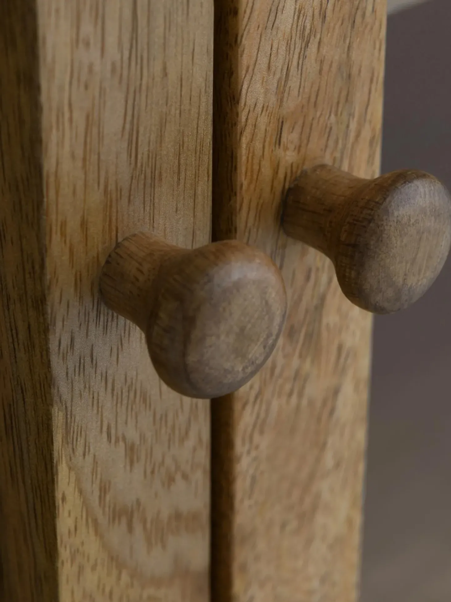 Vitrina De Vidrio Y Madera De Haya Betty