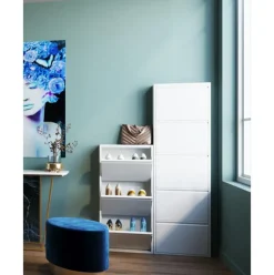 Zapatero De Pared Caruso, Puertas Abatibles