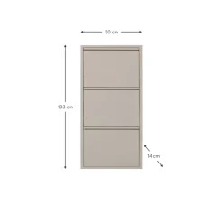 Zapatero De Pared Caruso, Puertas Abatibles